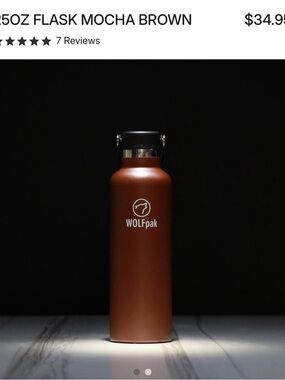 WOLFpak 25oz Flask - Mocha Brown